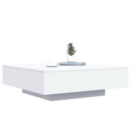 Berkfield Home Modern Coffee Table White 100x100x31 cm Engineered Wood - Size: 100 x 100 x 31 cm - thumbnail 4