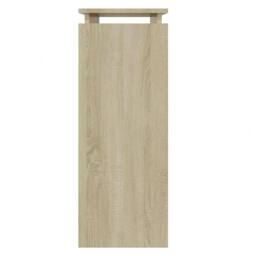 Berkfield Home Console Table Sonoma Oak 80x30x80 cm Engineered Wood in Light Tan - Size: 80 x 30 x 80 cm - thumbnail 5