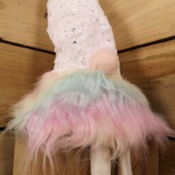Samuel Alexander 70cm Festive Christmas Rainbow Haired Plush Gonk Dangly Legs & Starry Hat - thumbnail 4