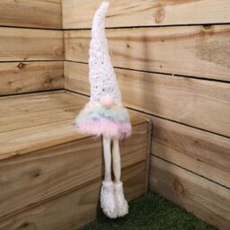 Samuel Alexander 70cm Festive Christmas Rainbow Haired Plush Gonk Dangly Legs & Starry Hat - thumbnail 6