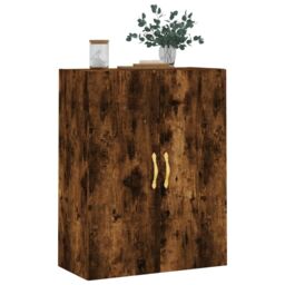 Berkfield Home Wall Mounted Cabinet Smoked Oak 69.5x34x90 cm in Brown - thumbnail 4