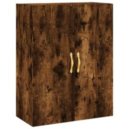Berkfield Home Wall Mounted Cabinet Smoked Oak 69.5x34x90 cm in Brown - thumbnail 2