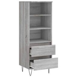 Berkfield Home Highboard Grey Sonoma 40x36x110 cm Engineered Wood - Size: 40 x 36 x 110 cm - thumbnail 6
