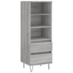 Berkfield Home Highboard Grey Sonoma 40x36x110 cm Engineered Wood - Size: 40 x 36 x 110 cm - thumbnail 3