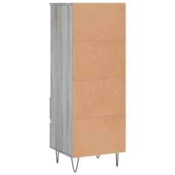 Berkfield Home Highboard Grey Sonoma 40x36x110 cm Engineered Wood - Size: 40 x 36 x 110 cm - thumbnail 8