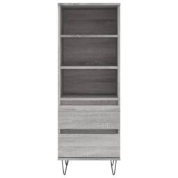 Berkfield Home Highboard Grey Sonoma 40x36x110 cm Engineered Wood - Size: 40 x 36 x 110 cm - thumbnail 5