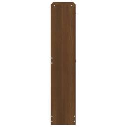 Berkfield Home Shoe Cabinet Brown Oak 59x17x81 cm Engineered Wood - Size: 59 x 17 x 81 cm - thumbnail 6