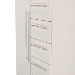 Ready Assembled 2 U Carlton 1 Door 5 Drawer Childrens Wardrobe (Ready Assembled) in Grey - thumbnail 4