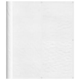 Berkfield Home Balcony Screen White 120x700 cm 100% Polyester Oxford - thumbnail 2
