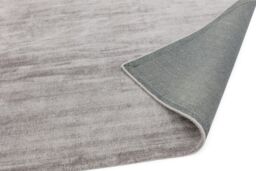 The Rug Shop UK Handmade Luxurious Modern Plain Easy To Clean Area Rug in Silver - Size: 160 cm x 230 cm - thumbnail 5