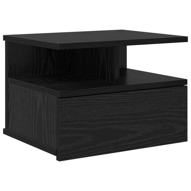Berkfield Home Floating Nightstand Black Oak 40x31x27 cm Engineered Wood - Size: 40 x 31 x 27 cm - image 1