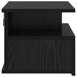 Berkfield Home Floating Nightstand Black Oak 40x31x27 cm Engineered Wood - Size: 40 x 31 x 27 cm - thumbnail 7