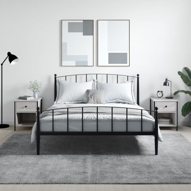 Berkfield Home Bedside Cabinets 2 pcs Grey Sonoma 40x42x50 cm Engineered Wood - Size: 40 x 42 x 50 cm - image 1