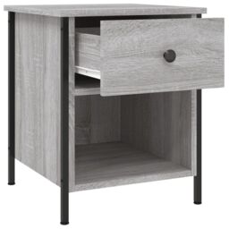 Berkfield Home Bedside Cabinets 2 pcs Grey Sonoma 40x42x50 cm Engineered Wood - Size: 40 x 42 x 50 cm - thumbnail 6
