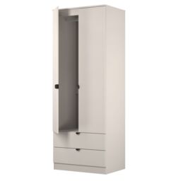 Ready Assembled 2 U Norway Tall 2 Door 2 Drawer Robe (Ready Assembled) in Taupe - Size: Large - thumbnail 5