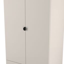 Ready Assembled 2 U Norway Tall 2 Door 2 Drawer Robe (Ready Assembled) in Taupe - Size: Large - thumbnail 4