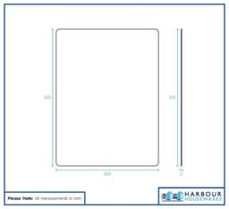 Harbour Housewares Self Adhesive Glass Wall Mirrors - 30 x 40cm - Pack of 2 in Silver - Size: 30 x 40 cm - thumbnail 6