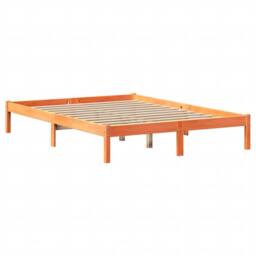 Berkfield Home Decorative Bookcase Bed without Mattress Wax Brown 140x200 cm Sol - thumbnail 5