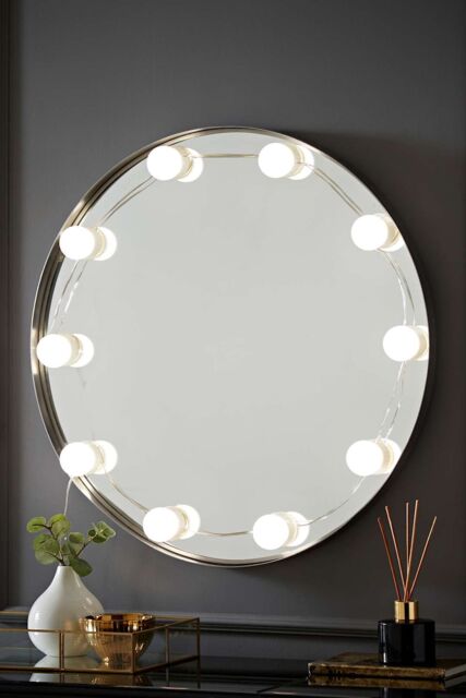 ValueLights LED Hollywood Bulb Strip Lights Stick On Vanity Make Up Above Mirror Lighting in White - image 1