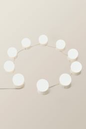 ValueLights LED Hollywood Bulb Strip Lights Stick On Vanity Make Up Above Mirror Lighting in White - thumbnail 3