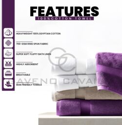 GAVENO CAVAILIA Miami Towel in Purple - thumbnail 2