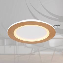 Netlighting Clay 40cm Integrated LED Semi Flush Ceiling Light White LED 27006500K - thumbnail 6