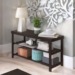 FURNOS Bamboo 3 Tier Shoe Storage Bench For Hallway in Dark Brown - thumbnail 4