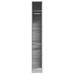 Berkfield Home Wardrobe Grey Sonoma 30x50x200 cm Engineered Wood - Size: 30 x 50 x 200 cm - thumbnail 4