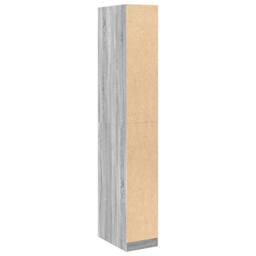 Berkfield Home Wardrobe Grey Sonoma 30x50x200 cm Engineered Wood - Size: 30 x 50 x 200 cm - thumbnail 6