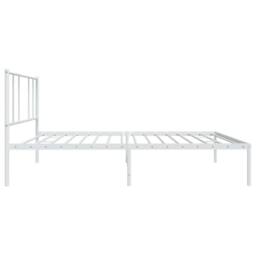 Berkfield Home Metal Bed Frame with Headboard White 100x200 cm - thumbnail 7