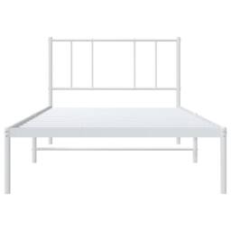 Berkfield Home Metal Bed Frame with Headboard White 100x200 cm - thumbnail 6