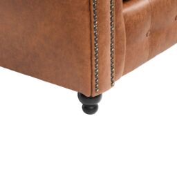 LUXURY LIFE Oakley Suede Fabric 3 Seater Sofa in Tan - thumbnail 4