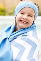 Splash About Beach & Pool Towel in Blue - Size: Bath Sheet - thumbnail 2