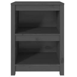 Berkfield Home Book Cabinet Grey 50x35x68 cm Solid Wood Pine - Size: 50 x 35 x 68 cm - thumbnail 5
