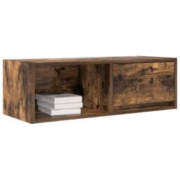 Berkfield Home TV Cabinets 2 pcs Smoked Oak 80x31x25.5 cm Engineered Wood in Brown - thumbnail 4