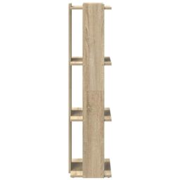 Berkfield Home Bookcase 3-Tier Sonoma Oak 60x30x120 cm Engineered Wood in Brown - Size: 60 x 30 x 120 cm - thumbnail 5