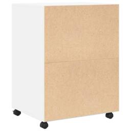 Berkfield Home Rolling Cabinet White 60x48x81 cm Engineered Wood - Size: 60 x 48 x 81 cm - thumbnail 6
