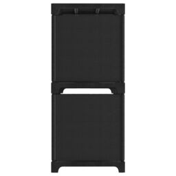 Berkfield Home 5-Cube Display Shelf Black 103x30x72.5 cm Fabric - thumbnail 3