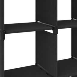 Berkfield Home 5-Cube Display Shelf Black 103x30x72.5 cm Fabric - thumbnail 6