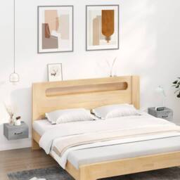 Berkfield Home Stunning Wall-mounted Bedside Cabinets 2 pcs Grey Sonoma 35x35x20 cm - Size: 35 x 35 x 20 cm - thumbnail 2