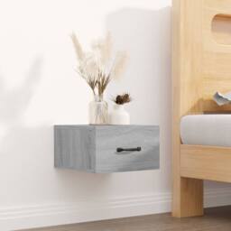 Berkfield Home Stunning Wall-mounted Bedside Cabinets 2 pcs Grey Sonoma 35x35x20 cm - Size: 35 x 35 x 20 cm - thumbnail 1