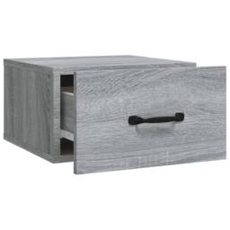 Berkfield Home Stunning Wall-mounted Bedside Cabinets 2 pcs Grey Sonoma 35x35x20 cm - Size: 35 x 35 x 20 cm - thumbnail 6