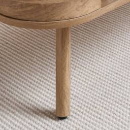 Birlea Rattan Coffee Table with Storage Curved Sark in Beige - Size: 1 Pack - thumbnail 7