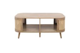 Birlea Rattan Coffee Table with Storage Curved Sark in Beige - Size: 1 Pack - thumbnail 9