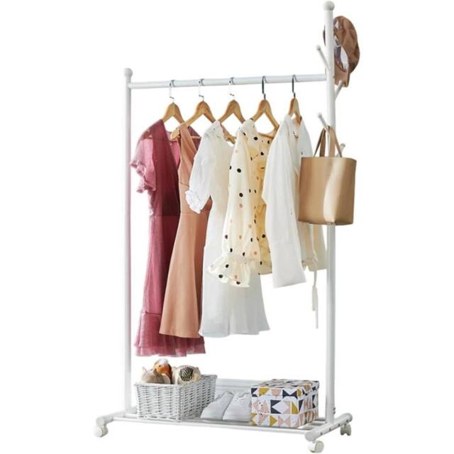 Havendro White Heavy Duty Garment Rail Shoe Storage Open Wardrobe - image 1