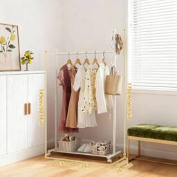 Havendro White Heavy Duty Garment Rail Shoe Storage Open Wardrobe - thumbnail 2