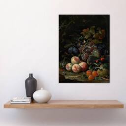 "Artery8 Still Life With Fruit Foliage & Insects Mignon Wall Art Poster Print - Size: W12"" x H16""" - thumbnail 4