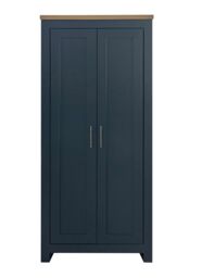 Birlea Highgate 2 Door Wardrobe Navy Blue & Oak - thumbnail 4