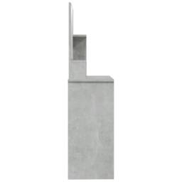 Berkfield Home Beautiful Dressing Table with Mirror Concrete Grey 86.5x35x136 cm - thumbnail 8