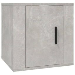 Berkfield Home 3 Piece TV Cabinet Set Concrete Grey Engineered Wood - thumbnail 6